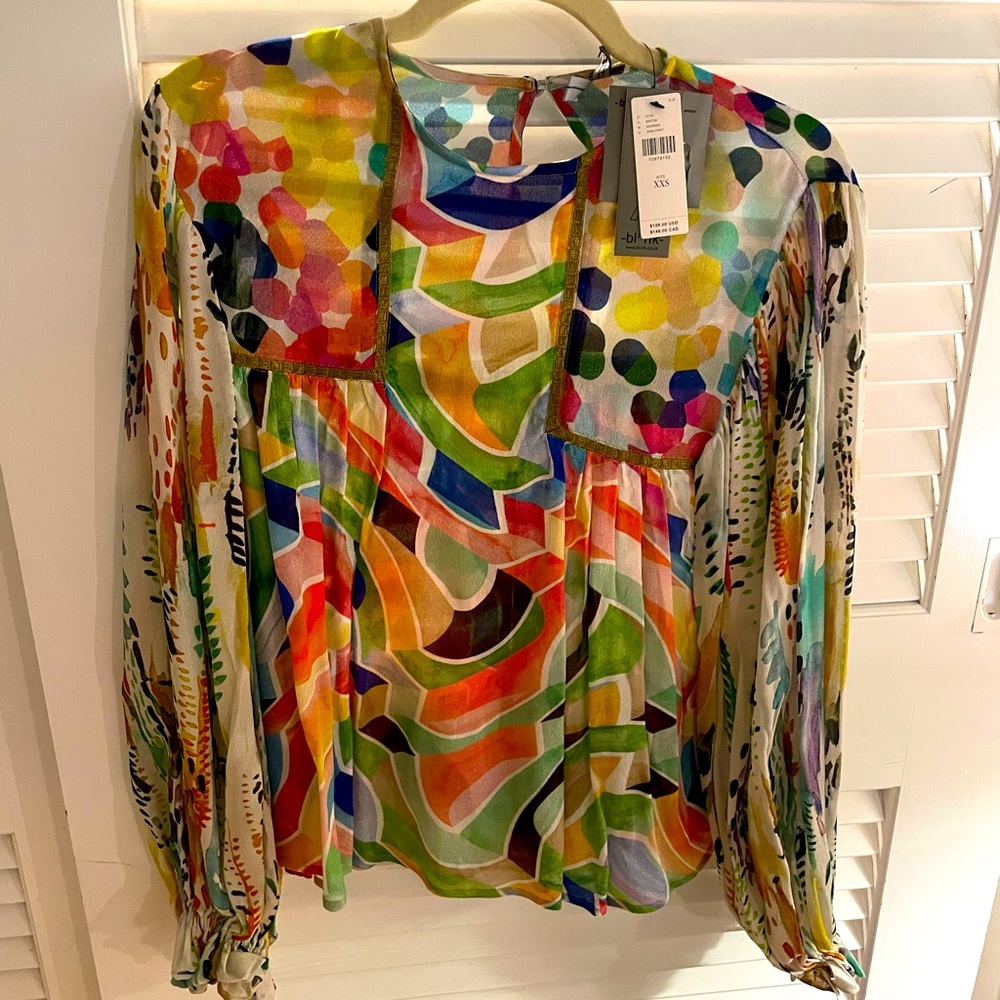 Beautiful multi color blouse from Anthropologie